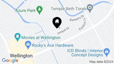 Map of 13571 Jonquil Place, Wellington FL, 33414