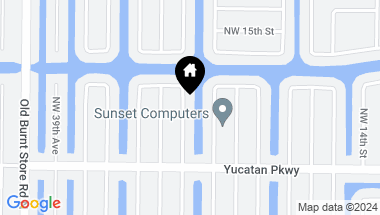 Map of 1239 NW 36TH PL, CAPE CORAL FL, 33993