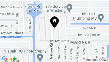 Map of 1329 Nelson RD N, CAPE CORAL FL, 33993