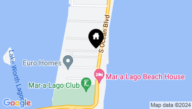 Map of 1030 S Ocean Boulevard, Palm Beach FL, 33480