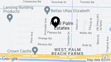 Map of 5655 Papaya Road, West Palm Beach FL, 33413