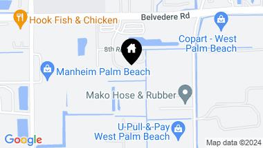 Map of 780 Stinson Way, West Palm Beach FL, 33411