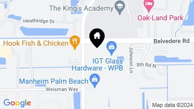 Map of 8530 Belvedere Road, West Palm Beach FL, 33411