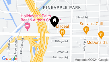 Map of 1012 Avon Rd, West Palm Beach FL, 33401