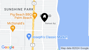 Map of 234 Sunset Road, West Palm Beach FL, 33401