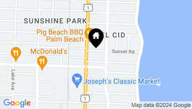 Map of 320 Sunset Road, West Palm Beach FL, 33401