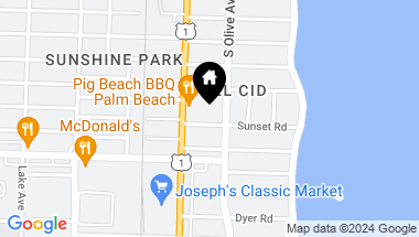 Map of 315 Sunset Road, West Palm Beach FL, 33401