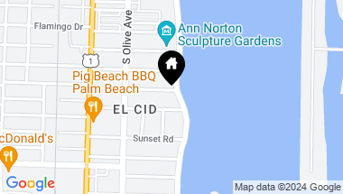 Map of 2305 S Flagler Drive, West Palm Beach FL, 33401