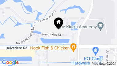 Map of 9229 Heathridge Drive, West Palm Beach FL, 33411