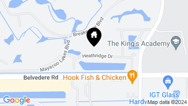 Map of 9301 Heathridge Drive, West Palm Beach FL, 33411