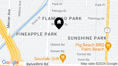 Map of 808 Claremore Drive, West Palm Beach FL, 33401