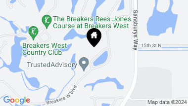 Map of 1266 Breakers West Boulevard, West Palm Beach FL, 33411