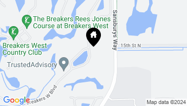 Map of 1241 Breakers West Boulevard, West Palm Beach FL, 33411
