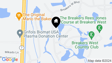 Map of 1664 Breakers West Boulevard, West Palm Beach FL, 33411