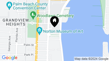 Map of 1355 S Flagler Drive, P 22 S, West Palm Beach FL, 33401