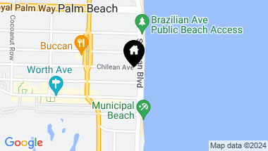 Map of 400 S Ocean Boulevard 419, Palm Beach FL, 33480