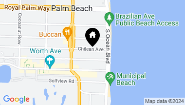 Map of 134 Chilean Avenue, Palm Beach FL, 33480