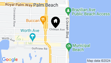 Map of 144 Chilean Avenue, Palm Beach FL, 33480