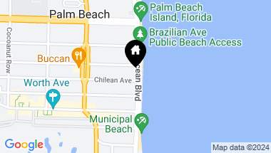 Map of 360 S Ocean Boulevard 4c, Palm Beach FL, 33480