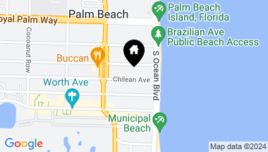 Map of 135 Chilean Avenue, Palm Beach FL, 33480