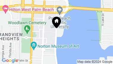 Map of 1100 S Flagler Drive 17a, West Palm Beach FL, 33401