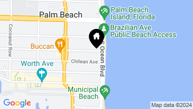 Map of 350 S Ocean Boulevard 1030, Palm Beach FL, 33480