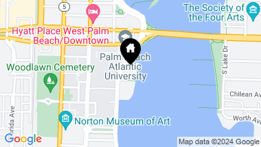Map of 1100 S Flagler Drive 804, West Palm Beach FL, 33401