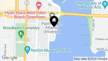 Map of 1100 S Flagler Drive 2203, West Palm Beach FL, 33401