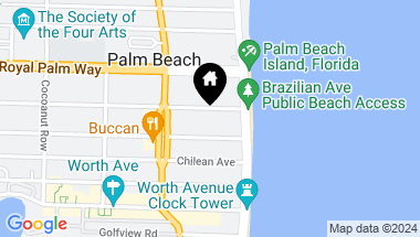 Map of 130 Brazilian Avenue, Palm Beach FL, 33480