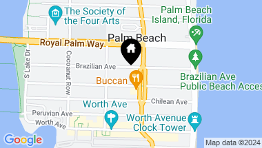 Map of 218 Brazilian Avenue, Palm Beach FL, 33480