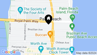Map of 219 Brazilian Avenue, Palm Beach FL, 33480