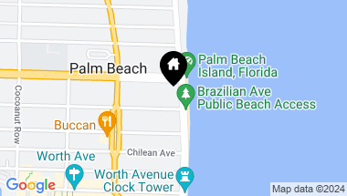 Map of 300 S Ocean Boulevard 3e, Palm Beach FL, 33480