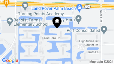 Map of 323 Lake Dora Drive, West Palm Beach FL, 33411