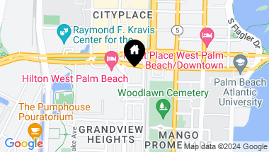 Map of 550 Okeechobee Boulevard 1207, West Palm Beach FL, 33401