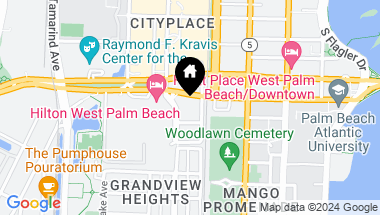 Map of 550 Okeechobee Blvd, West Palm Beach FL, 33401