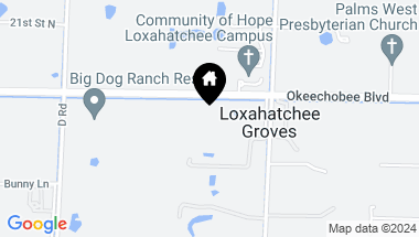 Map of 14148 Okeechobee Boulevard, Loxahatchee Groves FL, 33470