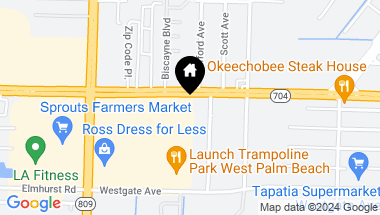Map of 4246 Okeechobee Boulevard, West Palm Beach FL, 33409