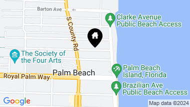 Map of 130 Seaspray Avenue, Palm Beach FL, 33480