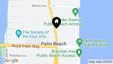 Map of 225 S County Road, Palm Beach FL, 33480