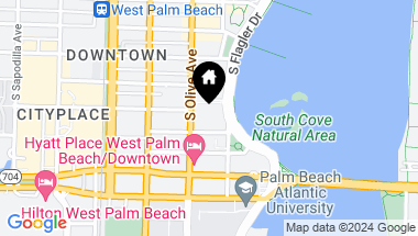 Map of 525 S Flagler Drive 20a, West Palm Beach FL, 33401