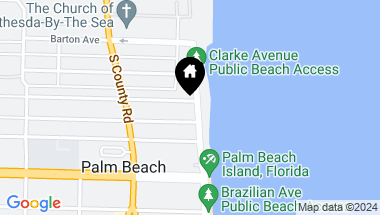 Map of 200 S Ocean Boulevard, Palm Beach FL, 33480