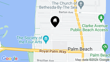 Map of 350 Seabreeze Avenue, Palm Beach FL, 33480