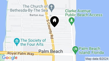 Map of 163 Seabreeze Avenue, Palm Beach FL, 33480