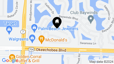 Map of 9750 Egret Chase Lane, West Palm Beach FL, 33411
