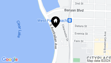 Map of 300 S Australian Avenue 613, West Palm Beach FL, 33401