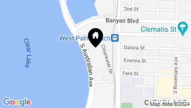 Map of 300 S Australian Avenue 1103, West Palm Beach FL, 33401