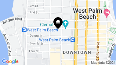 Map of 610 Clematis Street 234, West Palm Beach FL, 33401