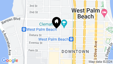 Map of 610 Clematis Street 621, West Palm Beach FL, 33401