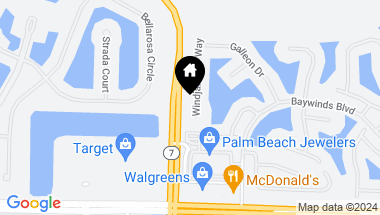Map of 2293 Windjammer Way, West Palm Beach FL, 33411