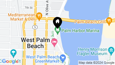 Map of 400 N Flagler Drive 1801, West Palm Beach FL, 33401